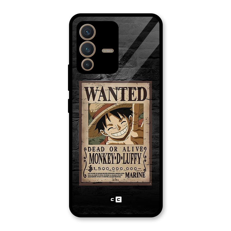 Luffy Wanted Glass Back Case for Vivo V23 5G