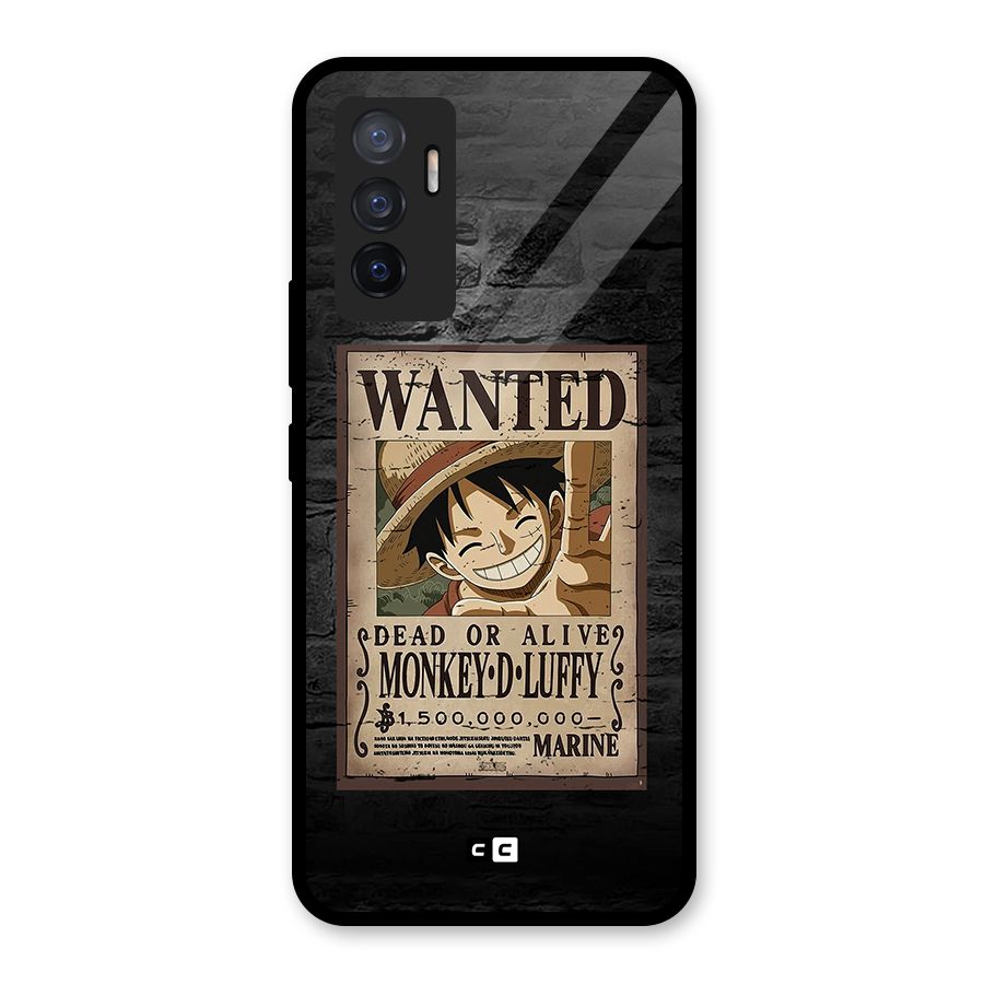 Luffy Wanted Glass Back Case for Vivo V23e