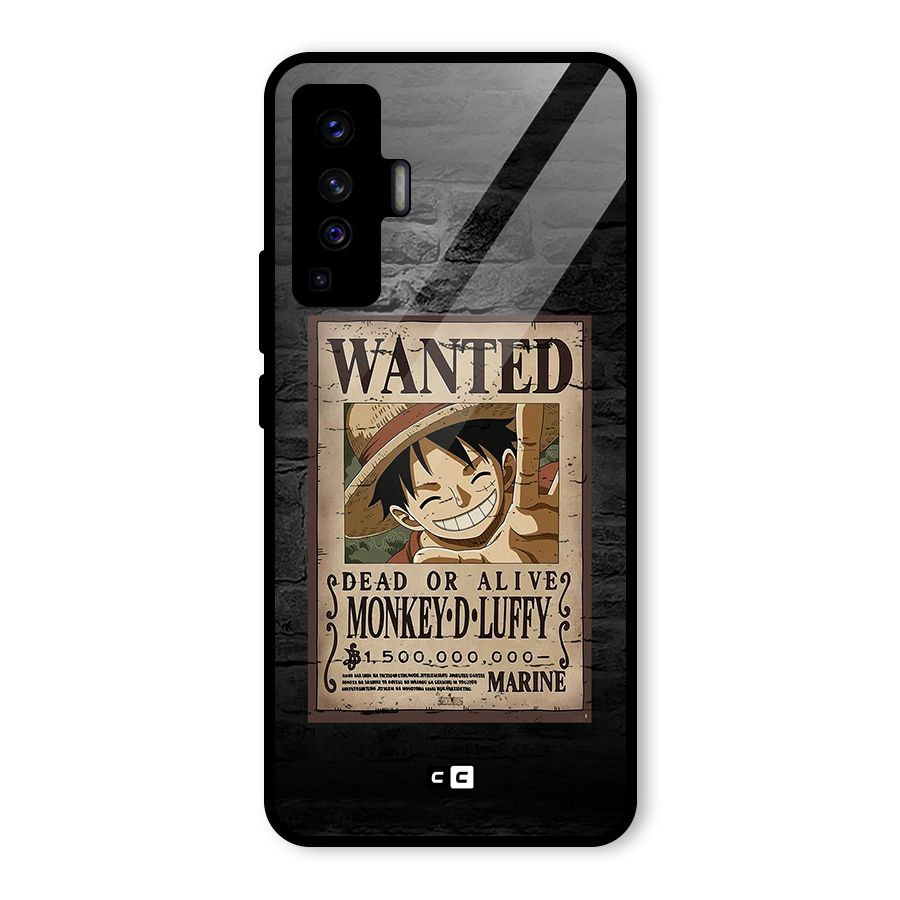 Luffy Wanted Glass Back Case for Vivo X50