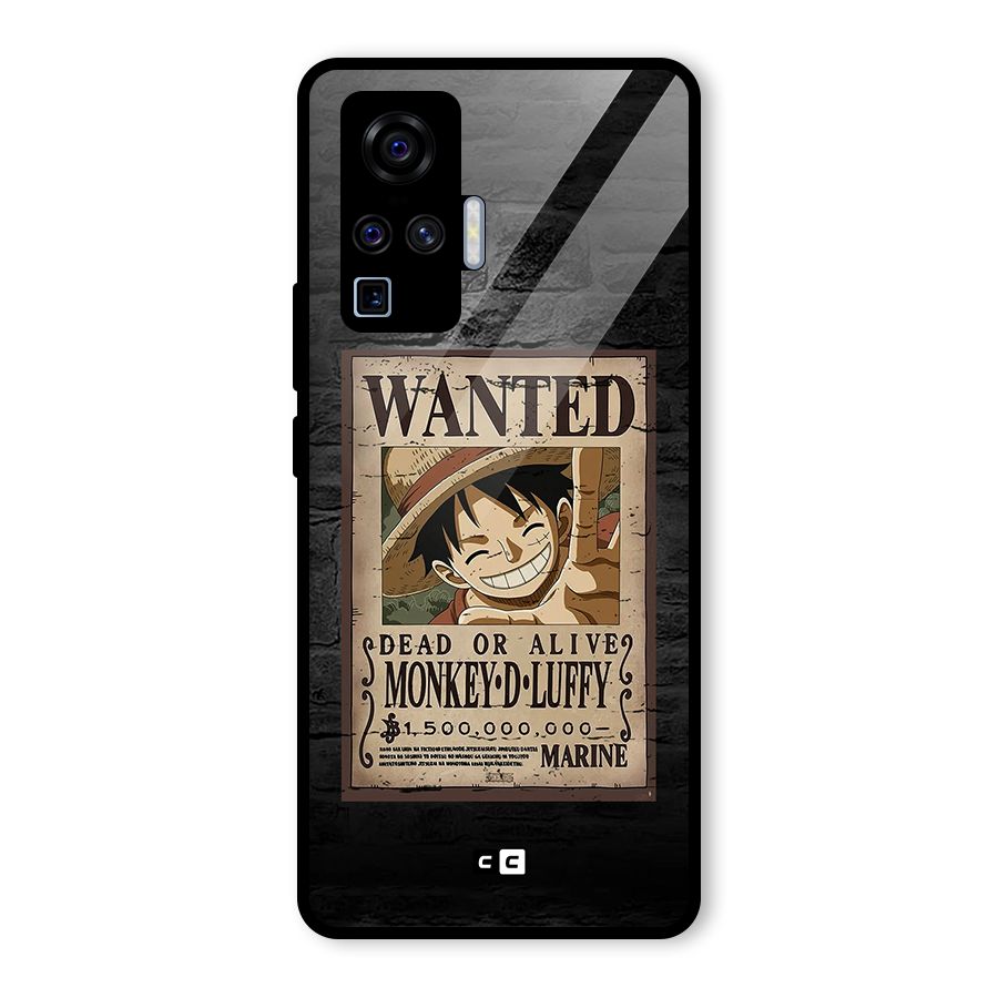 Luffy Wanted Glass Back Case for Vivo X50 Pro