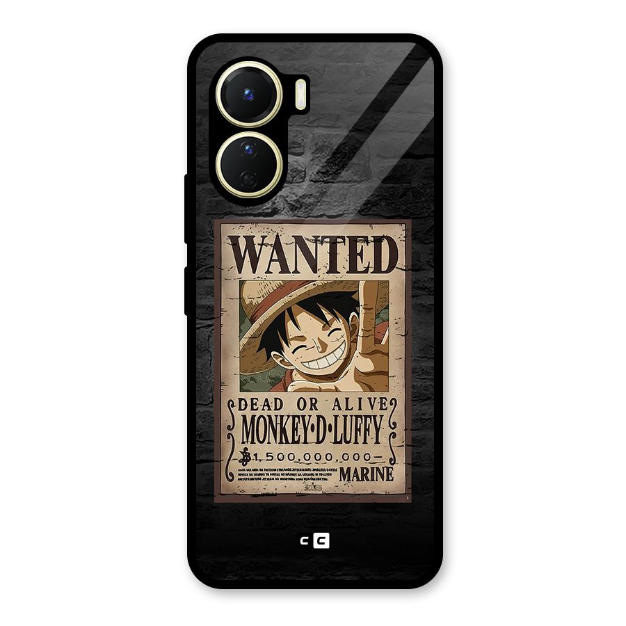 Luffy Wanted Glass Back Case for Vivo Y16