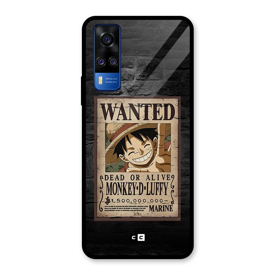 Luffy Wanted Glass Back Case for Vivo Y31