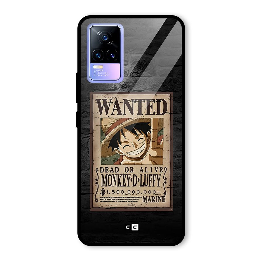 Luffy Wanted Glass Back Case for Vivo Y73