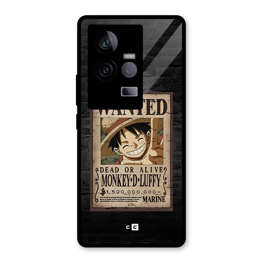 Luffy Wanted Glass Back Case for Vivo iQOO 11 5G