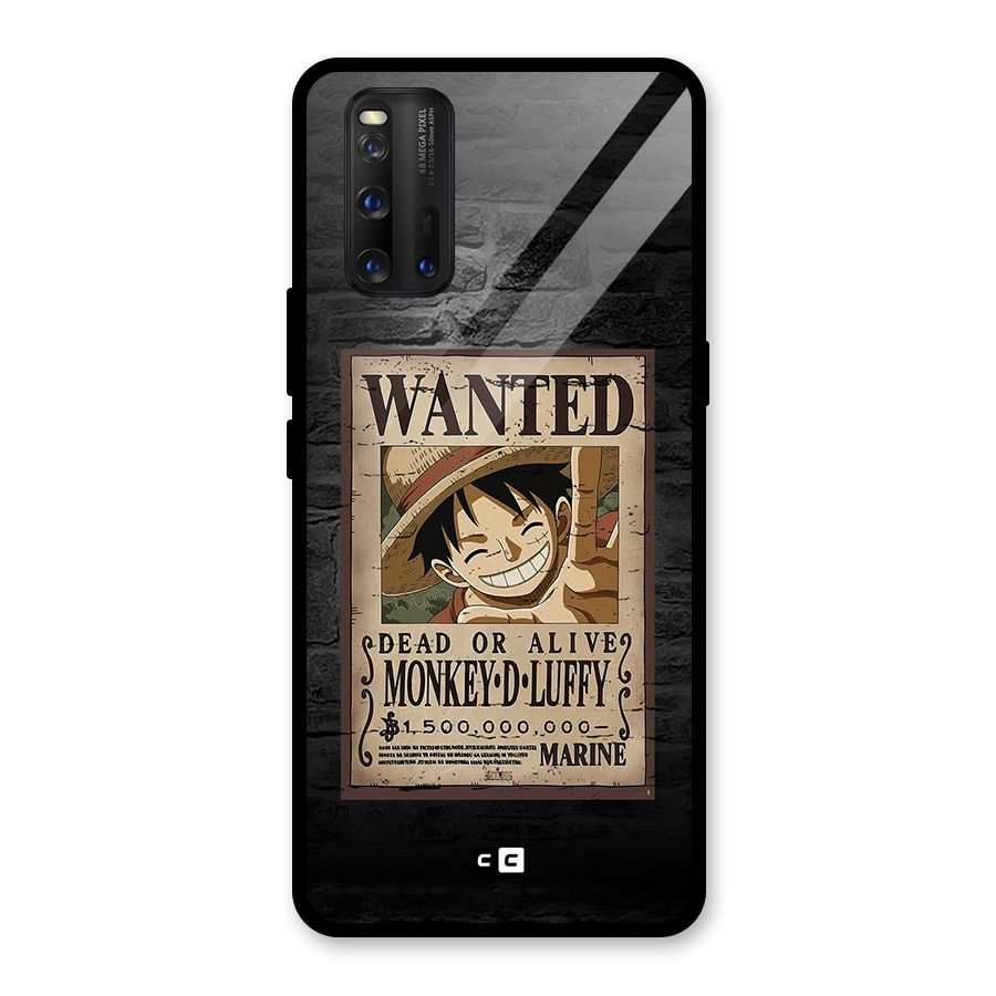 Luffy Wanted Glass Back Case for Vivo iQOO 3