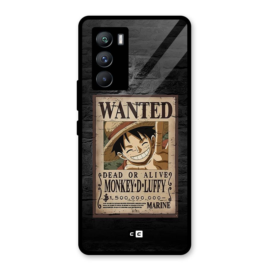 Luffy Wanted Glass Back Case for Vivo iQOO 9 SE