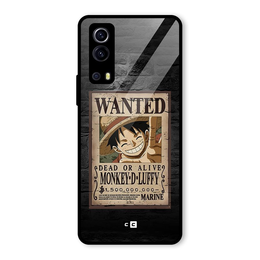 Luffy Wanted Glass Back Case for Vivo iQOO Z3