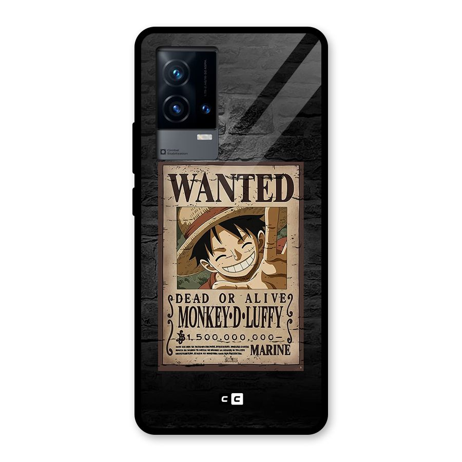 Luffy Wanted Glass Back Case for iQOO 9 5G
