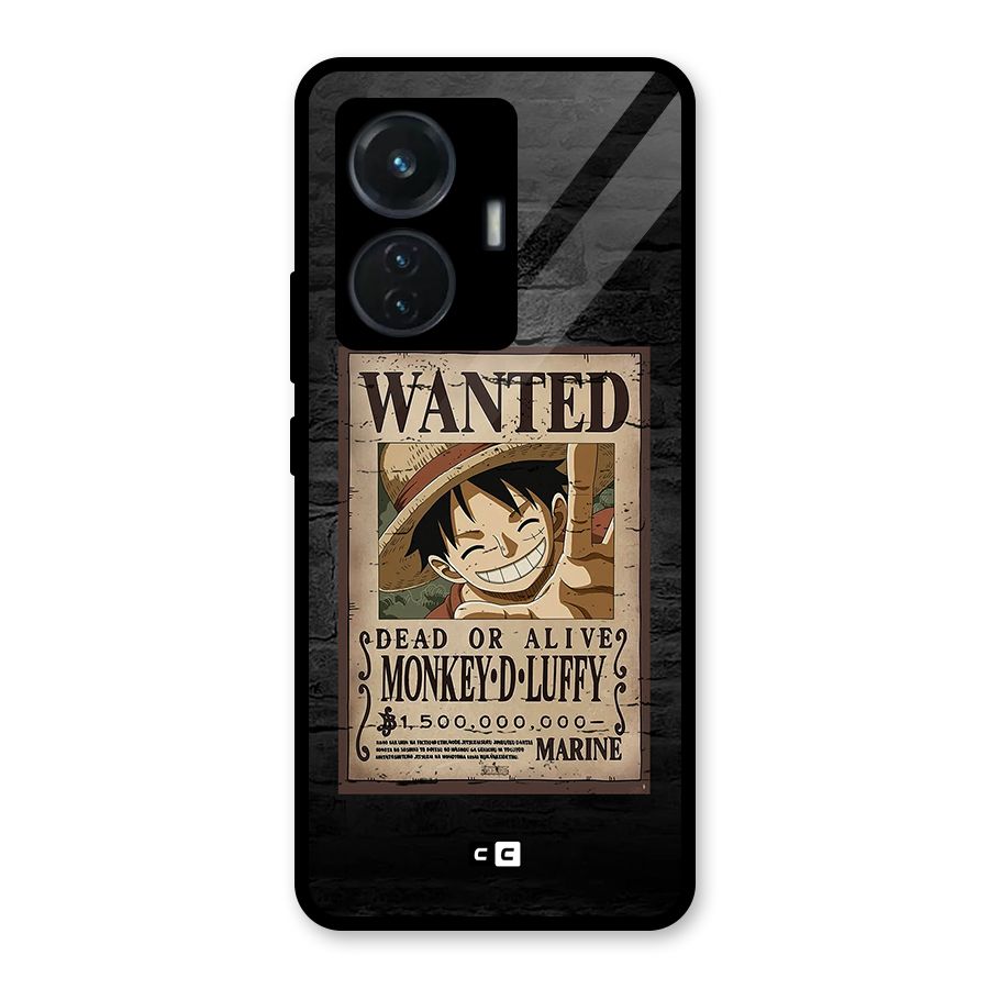 Luffy Wanted Glass Back Case for iQOO Z6 44W