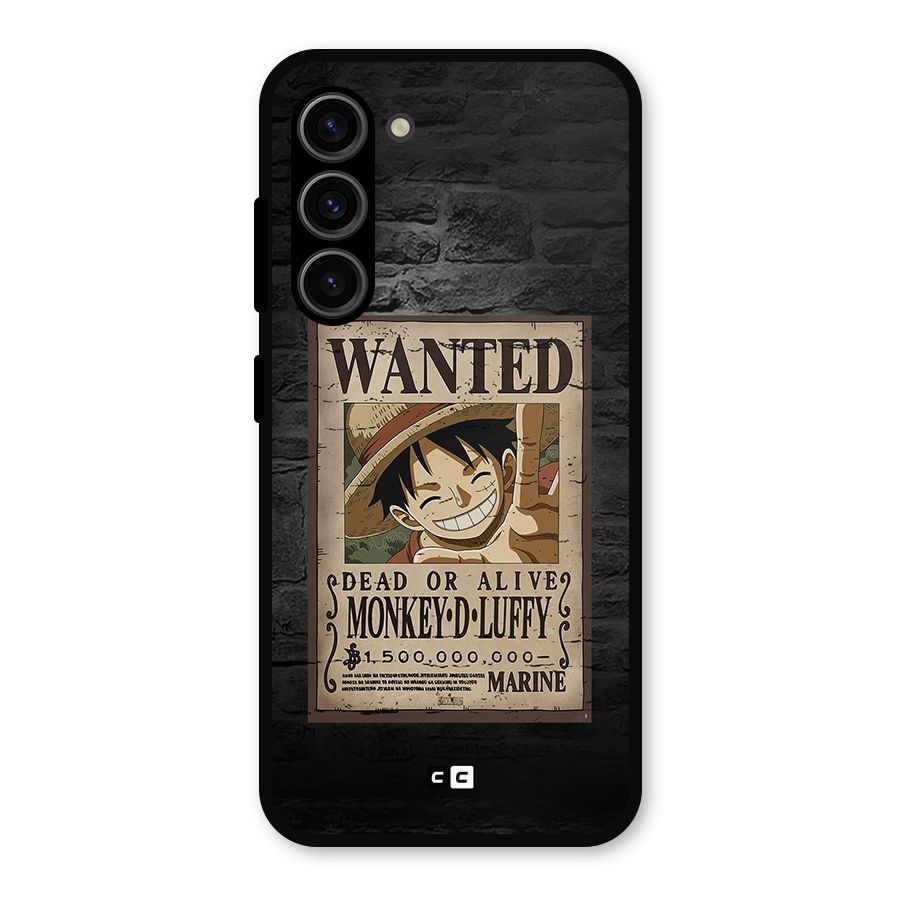 Luffy Wanted Metal Back Case for Galaxy S23