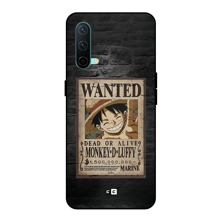 Luffy Wanted Metal Back Case for OnePlus Nord CE 5G