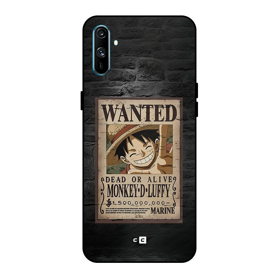 Luffy Wanted Metal Back Case for Realme C3