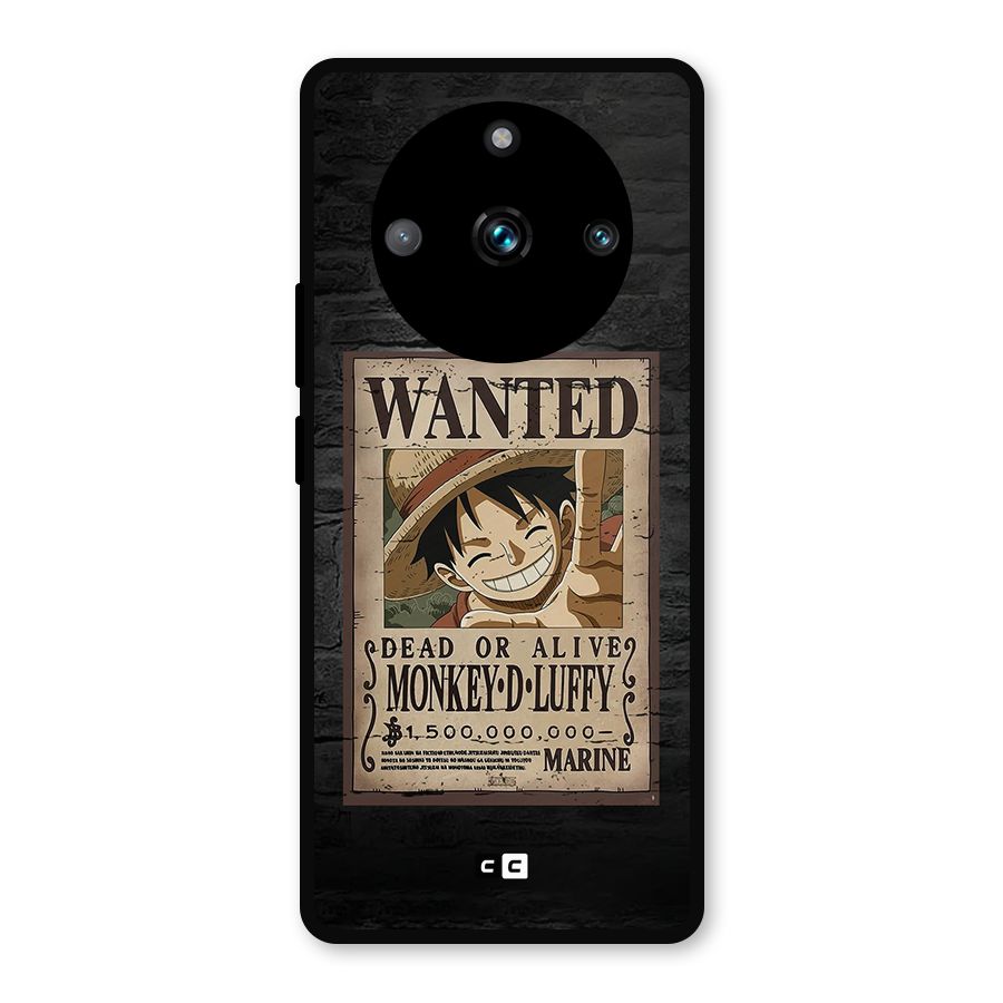 Luffy Wanted Metal Back Case for Realme Narzo 60 Pro