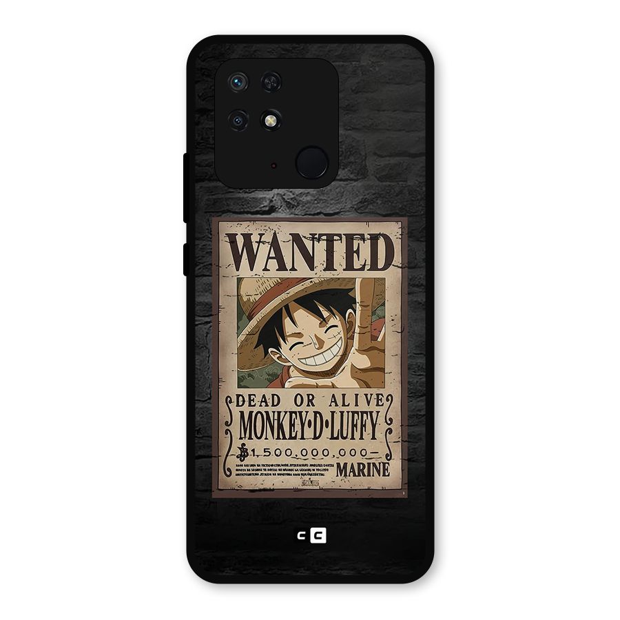 Luffy Wanted Metal Back Case for Redmi 10