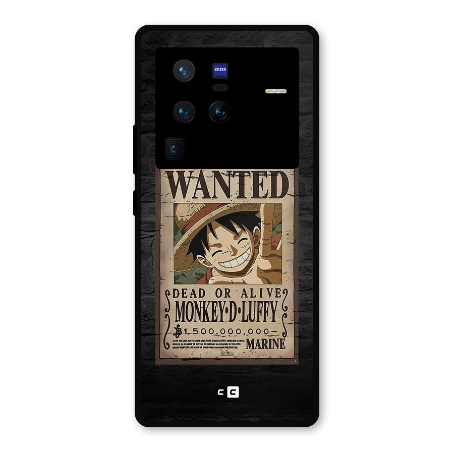 Luffy Wanted Metal Back Case for Vivo X80 Pro
