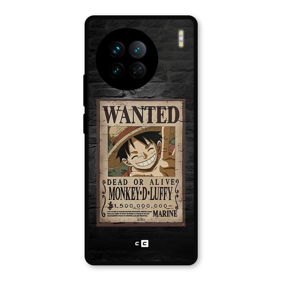 Luffy Wanted Metal Back Case for Vivo X90