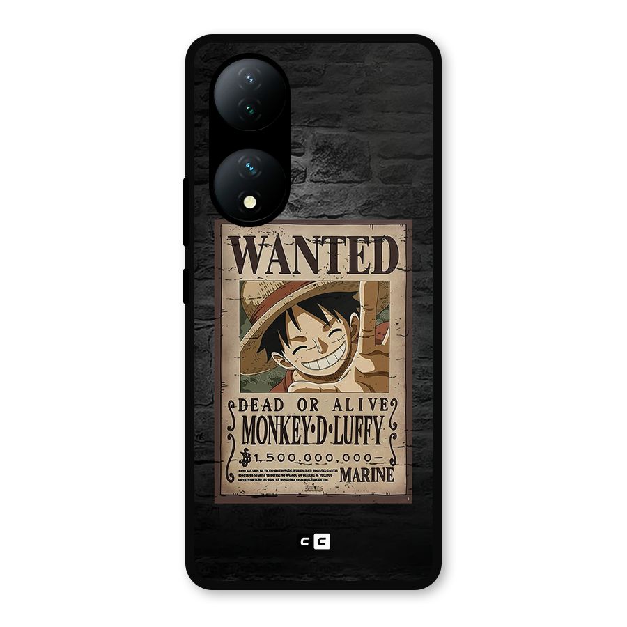Luffy Wanted Metal Back Case for Vivo Y100