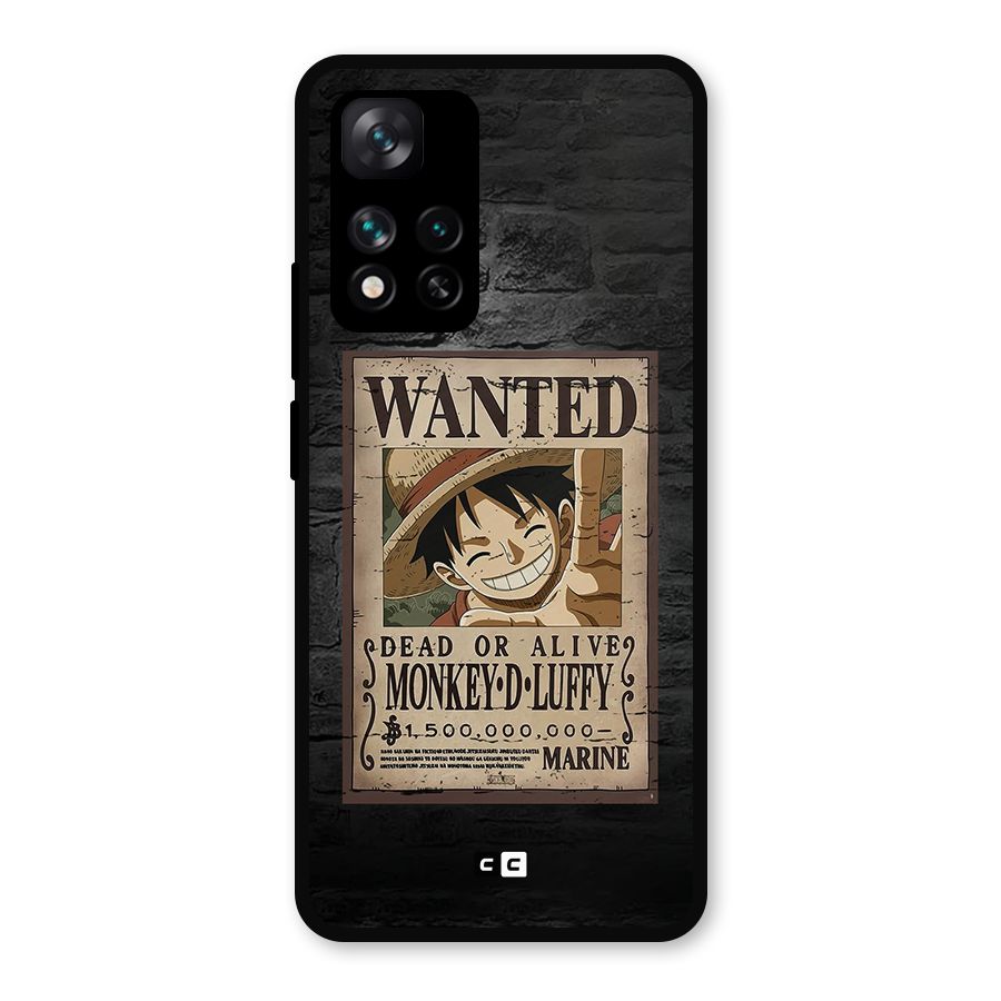 Luffy Wanted Metal Back Case for Xiaomi 11i 5G