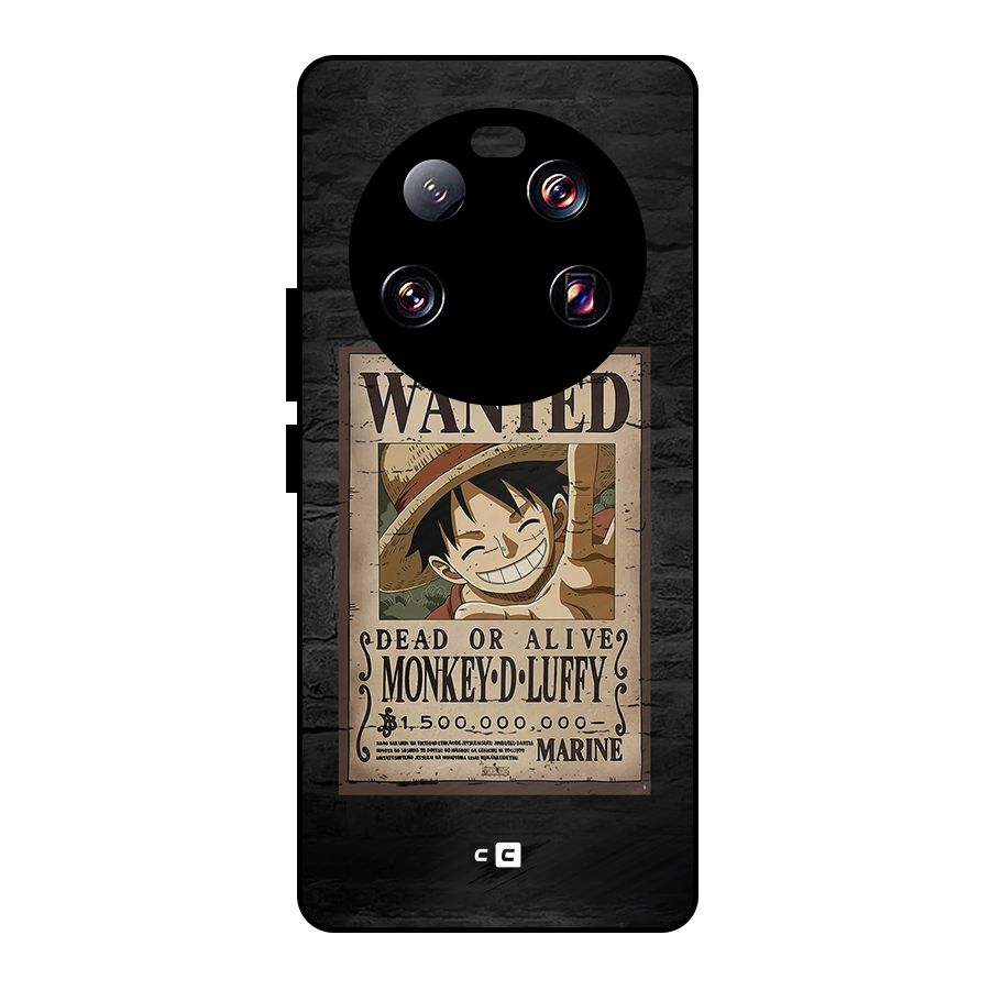 Luffy Wanted Metal Back Case for Xiaomi 13 Ultra