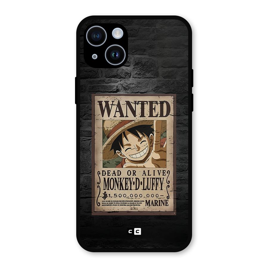 Luffy Wanted Metal Back Case for iPhone 14