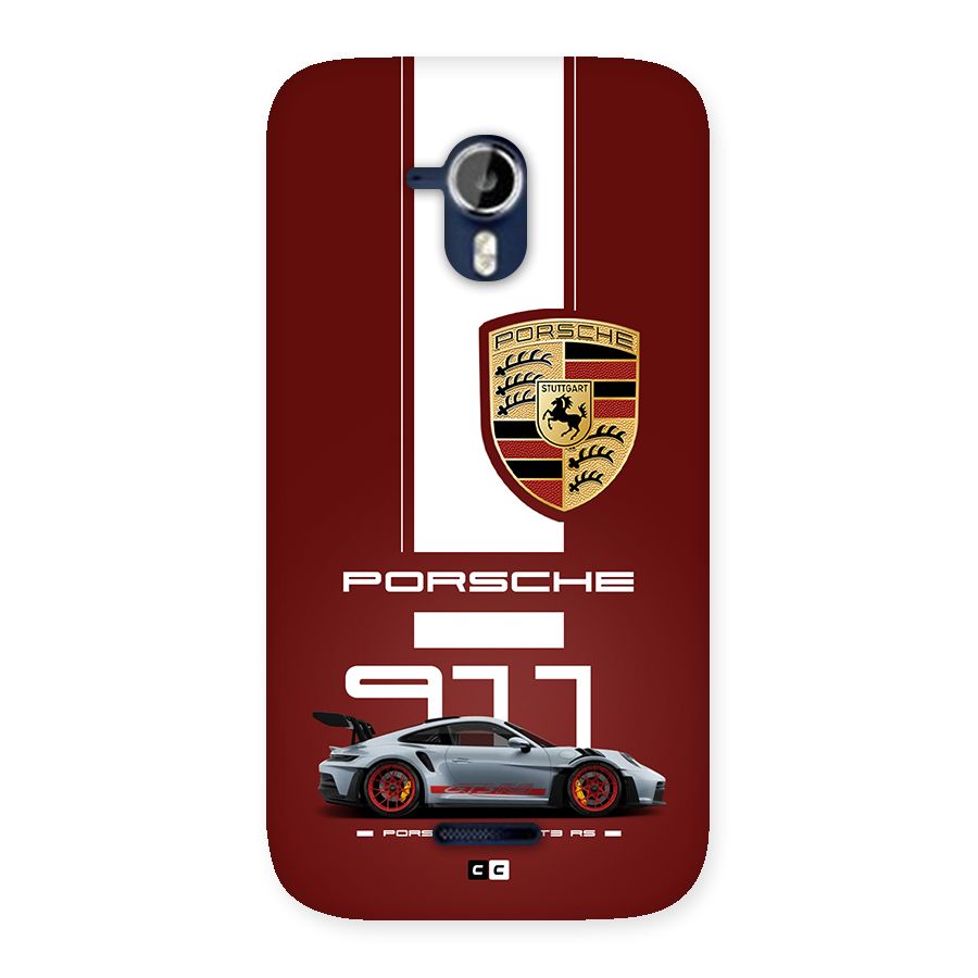 Luxe Supercar Back Case for Canvas Magnus A117