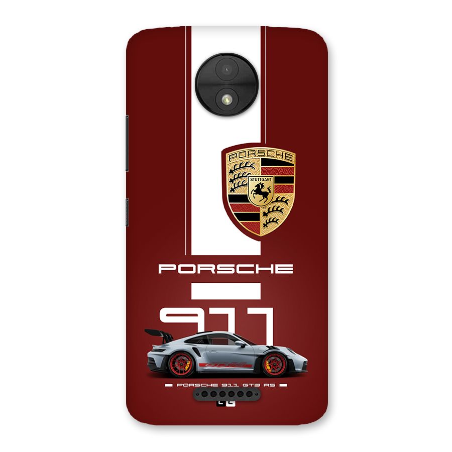Luxe Supercar Back Case for Moto C