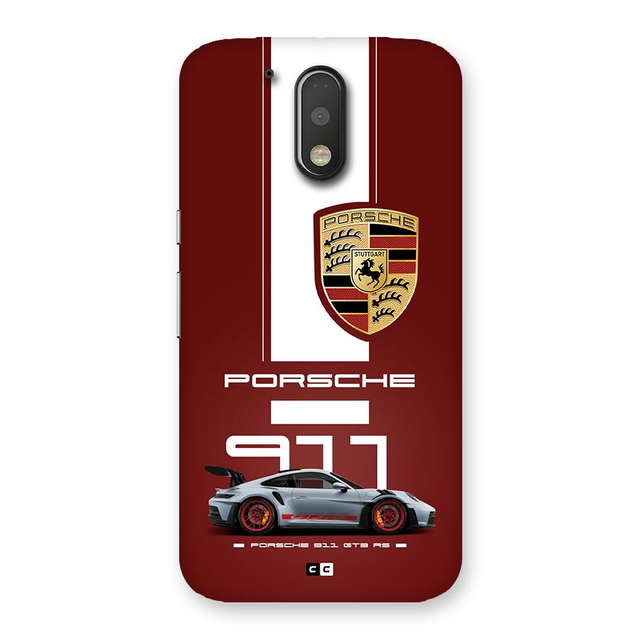 Luxe Supercar Back Case for Moto G4 Plus