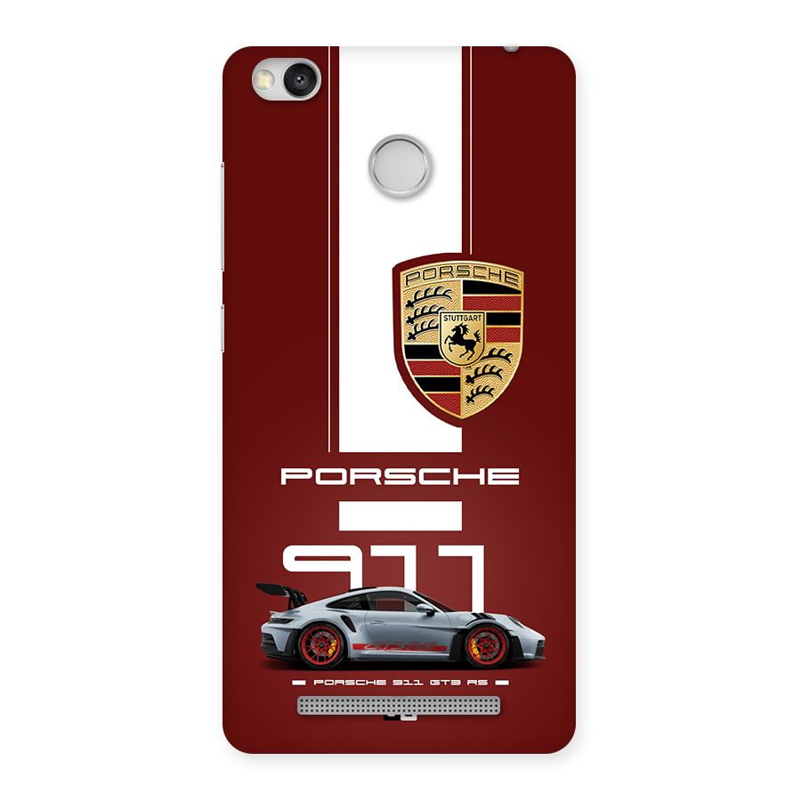 Luxe Supercar Back Case for Redmi 3S Prime