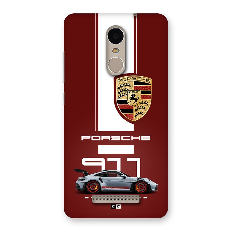 Luxe Supercar Back Case for Redmi Note 3