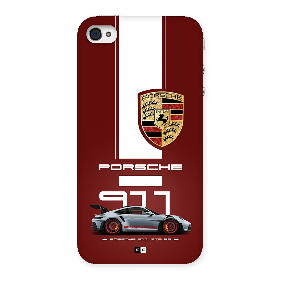 Luxe Supercar Back Case for iPhone 4 4s