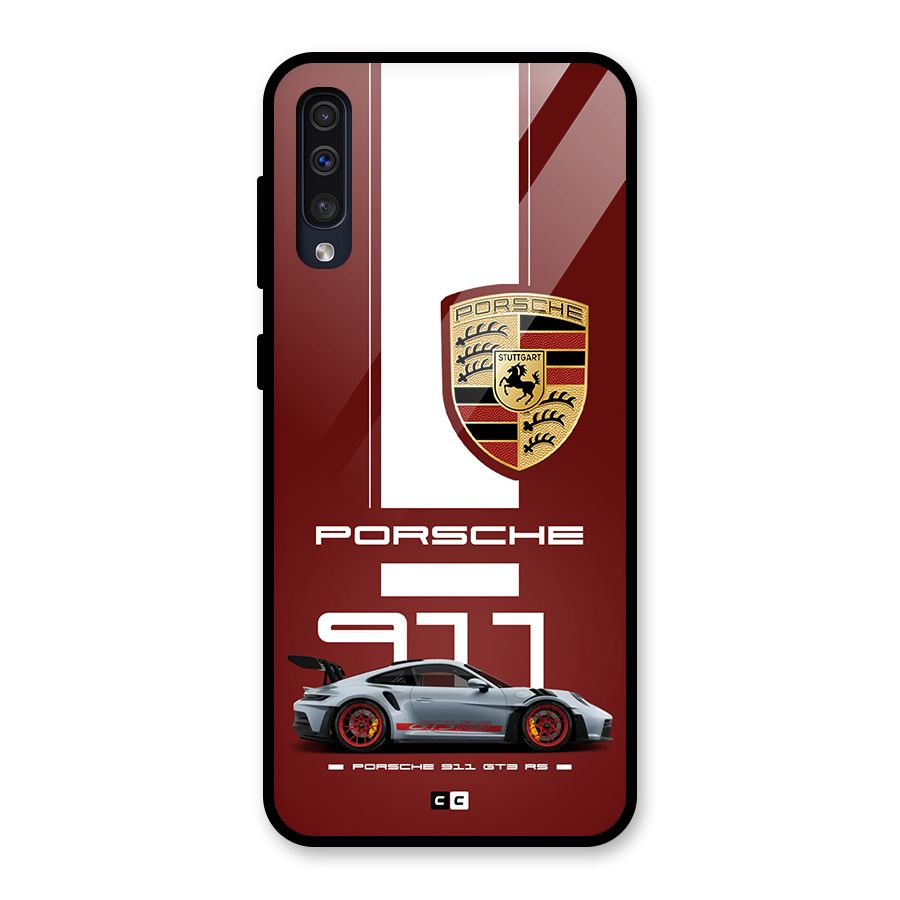 Luxe Supercar Glass Back Case for Galaxy A30s