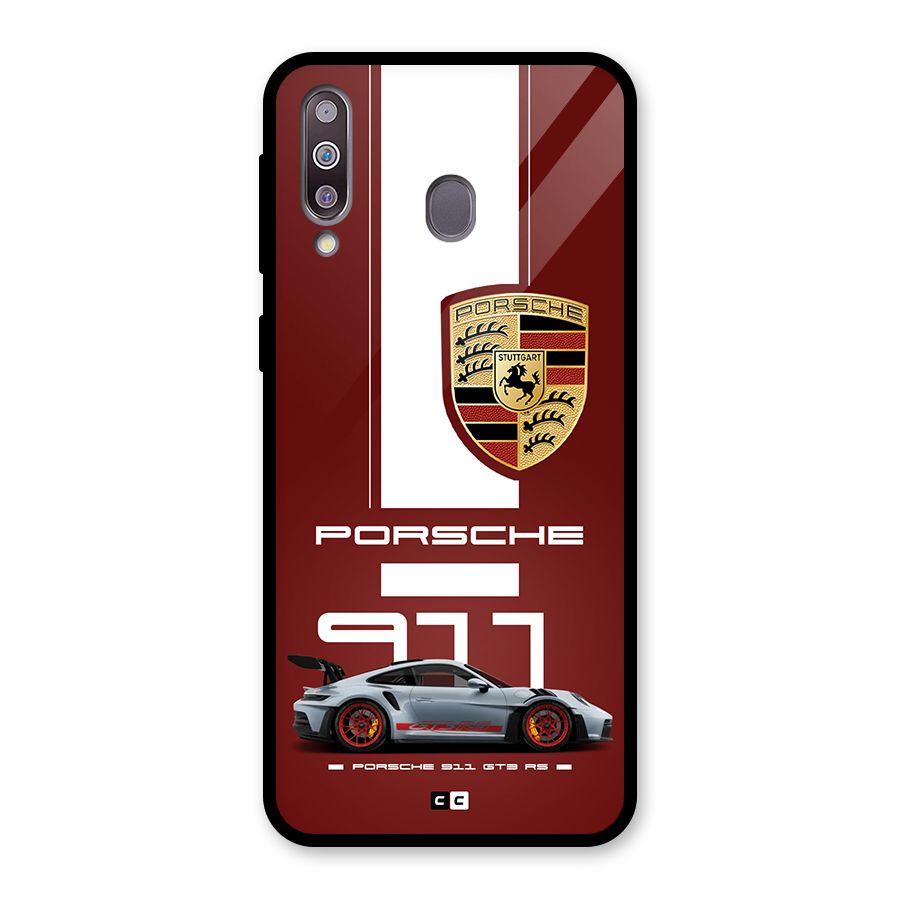 Luxe Supercar Glass Back Case for Galaxy M30