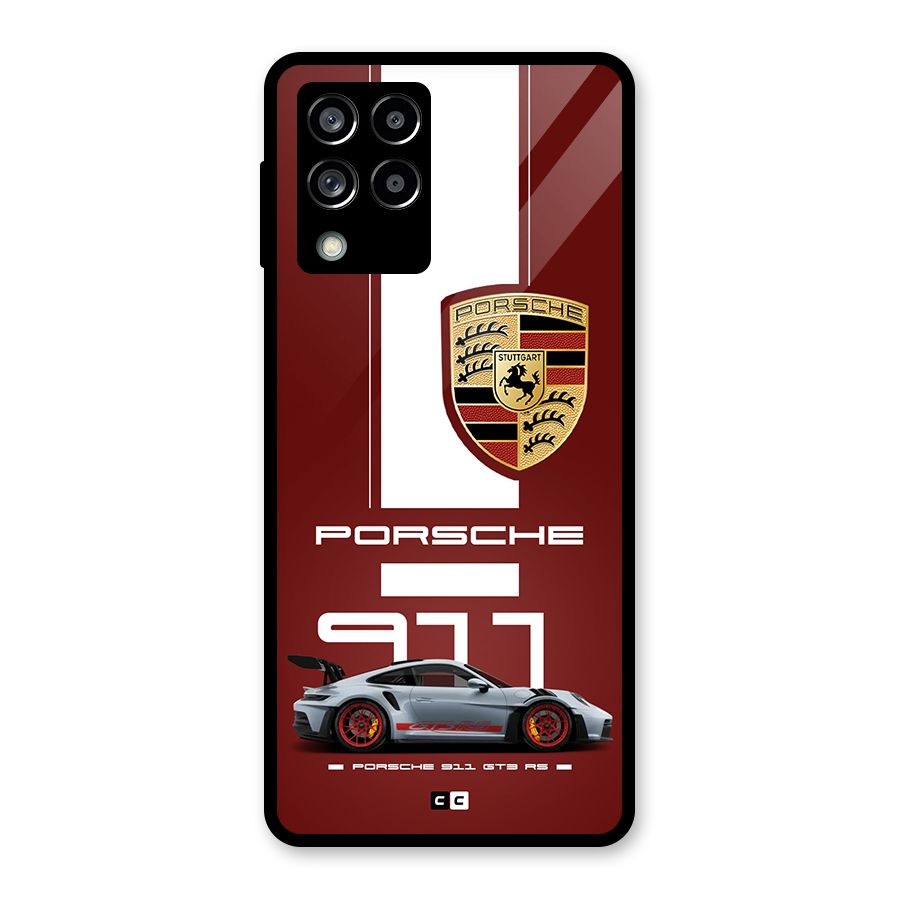 Luxe Supercar Glass Back Case for Galaxy M53 5G