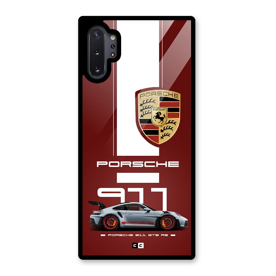 Luxe Supercar Glass Back Case for Galaxy Note 10 Plus