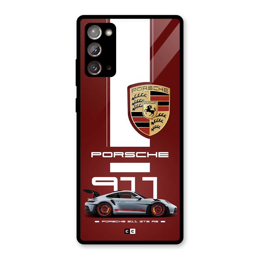 Luxe Supercar Glass Back Case for Galaxy Note 20