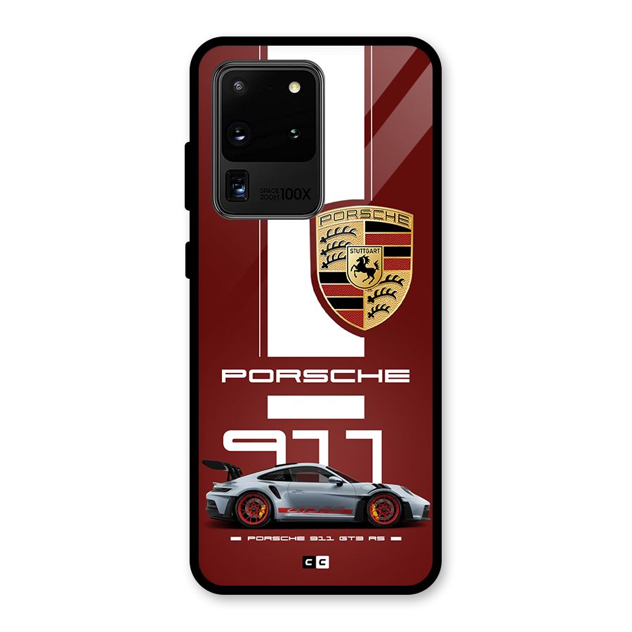 Luxe Supercar Glass Back Case for Galaxy S20 Ultra