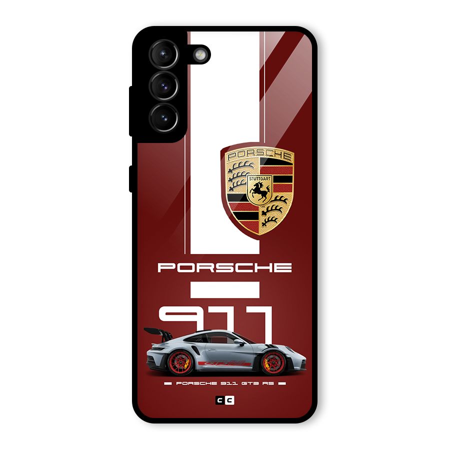 Luxe Supercar Glass Back Case for Galaxy S21 Plus