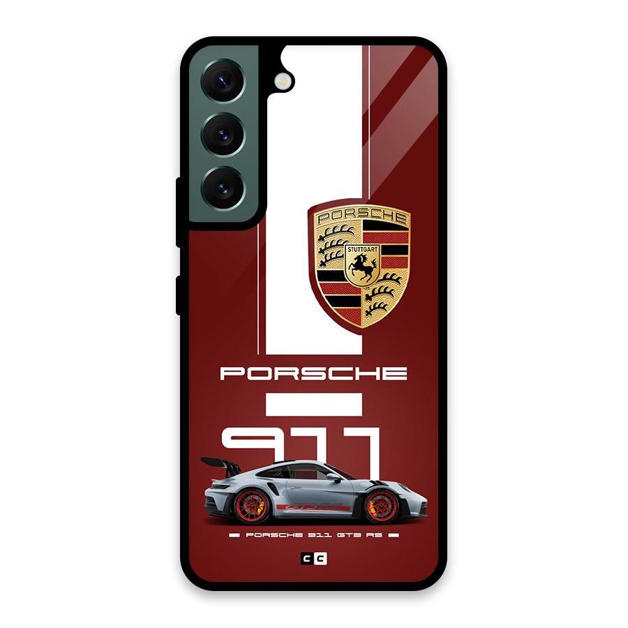Luxe Supercar Glass Back Case for Galaxy S22 5G
