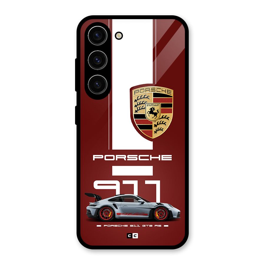 Luxe Supercar Glass Back Case for Galaxy S23