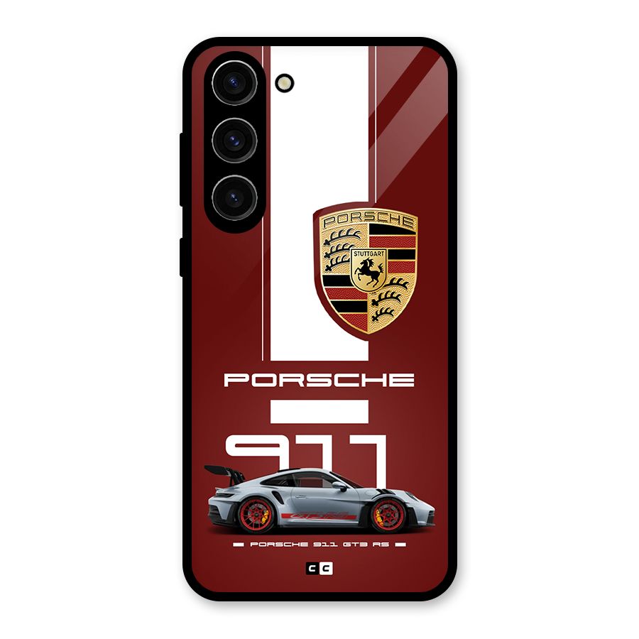 Luxe Supercar Glass Back Case for Galaxy S23 Plus