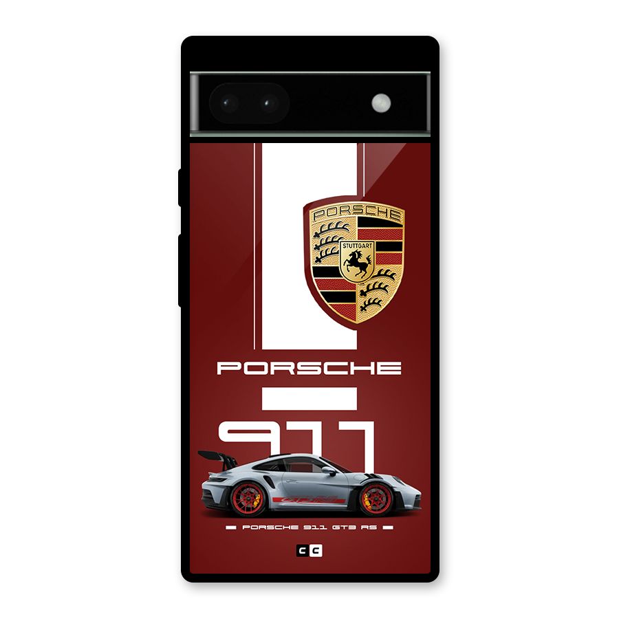 Luxe Supercar Glass Back Case for Google Pixel 6a