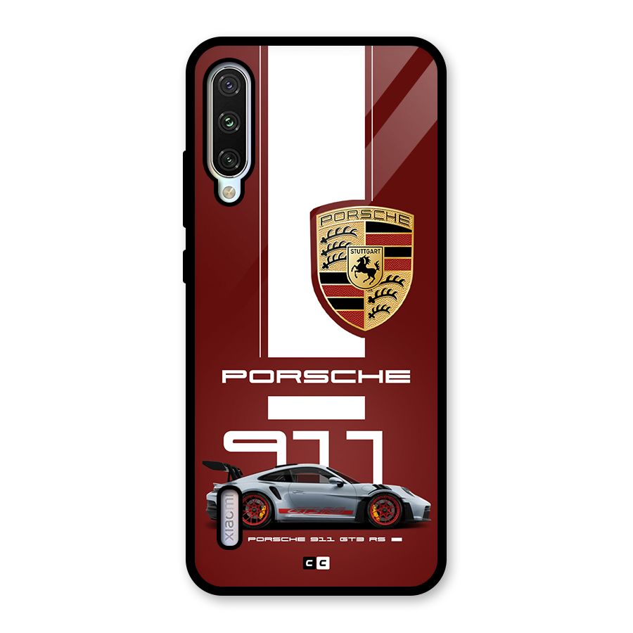 Luxe Supercar Glass Back Case for Mi A3
