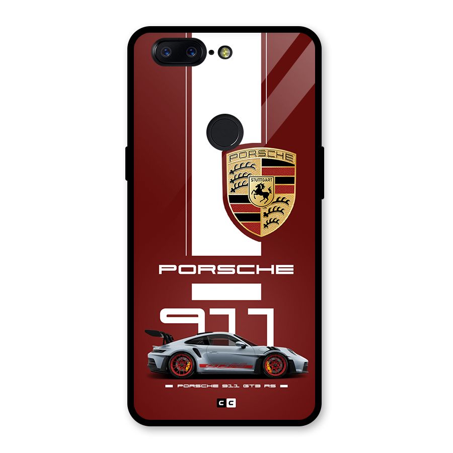 Luxe Supercar Glass Back Case for OnePlus 5T