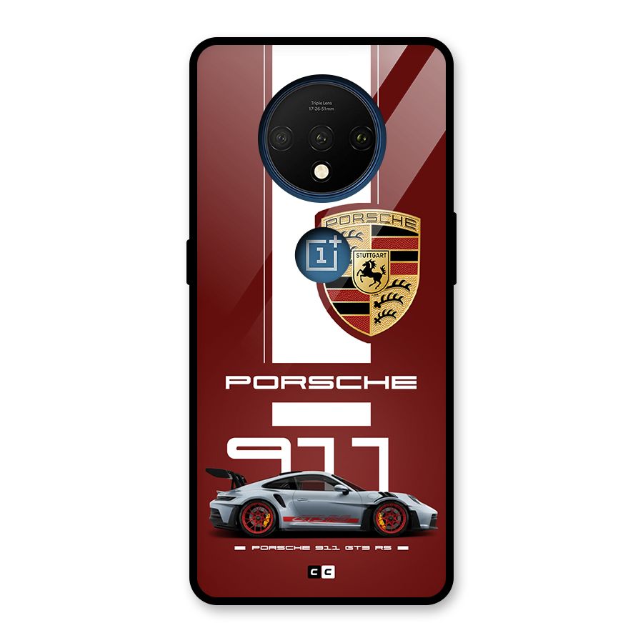 Luxe Supercar Glass Back Case for OnePlus 7T