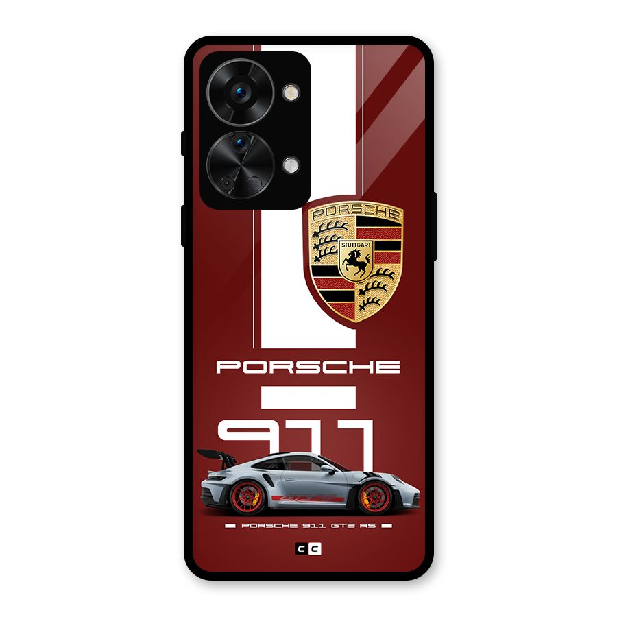 Luxe Supercar Glass Back Case for OnePlus Nord 2T