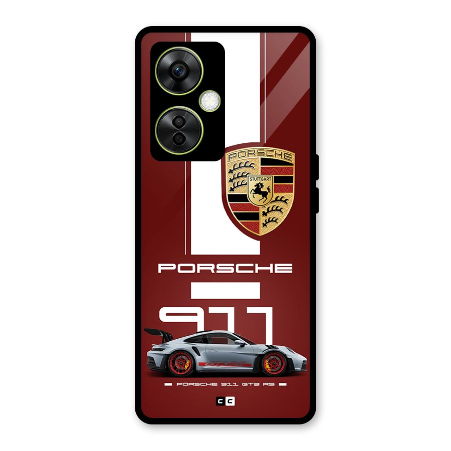 Luxe Supercar Glass Back Case for OnePlus Nord CE 3 Lite