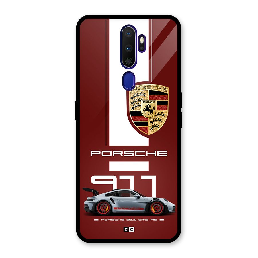 Luxe Supercar Glass Back Case for Oppo A9 (2020)