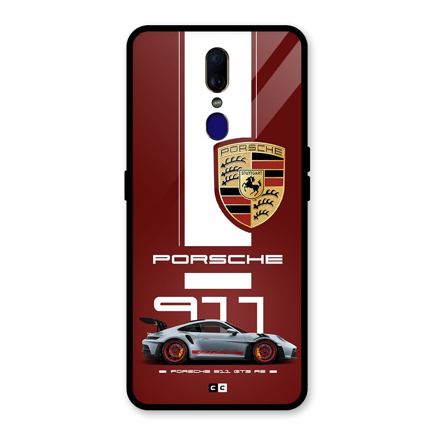 Luxe Supercar Glass Back Case for Oppo F11