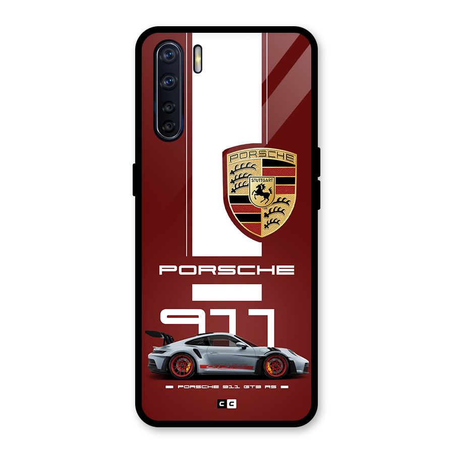 Luxe Supercar Glass Back Case for Oppo F15