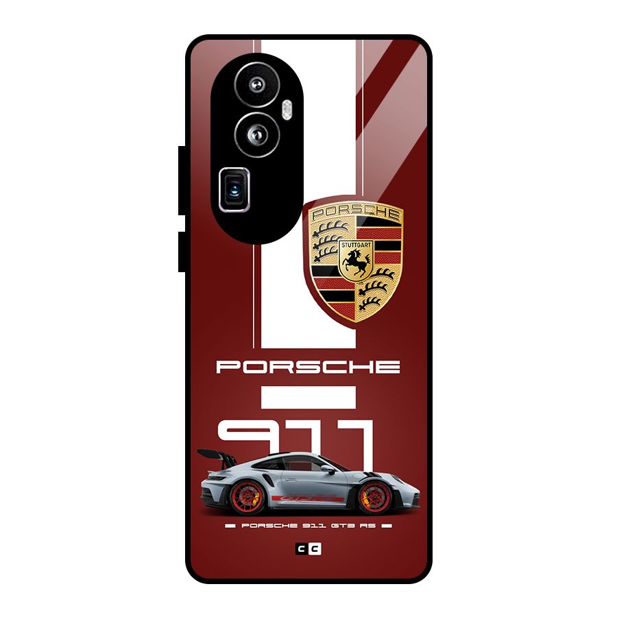 Luxe Supercar Glass Back Case for Oppo Reno10 Pro Plus